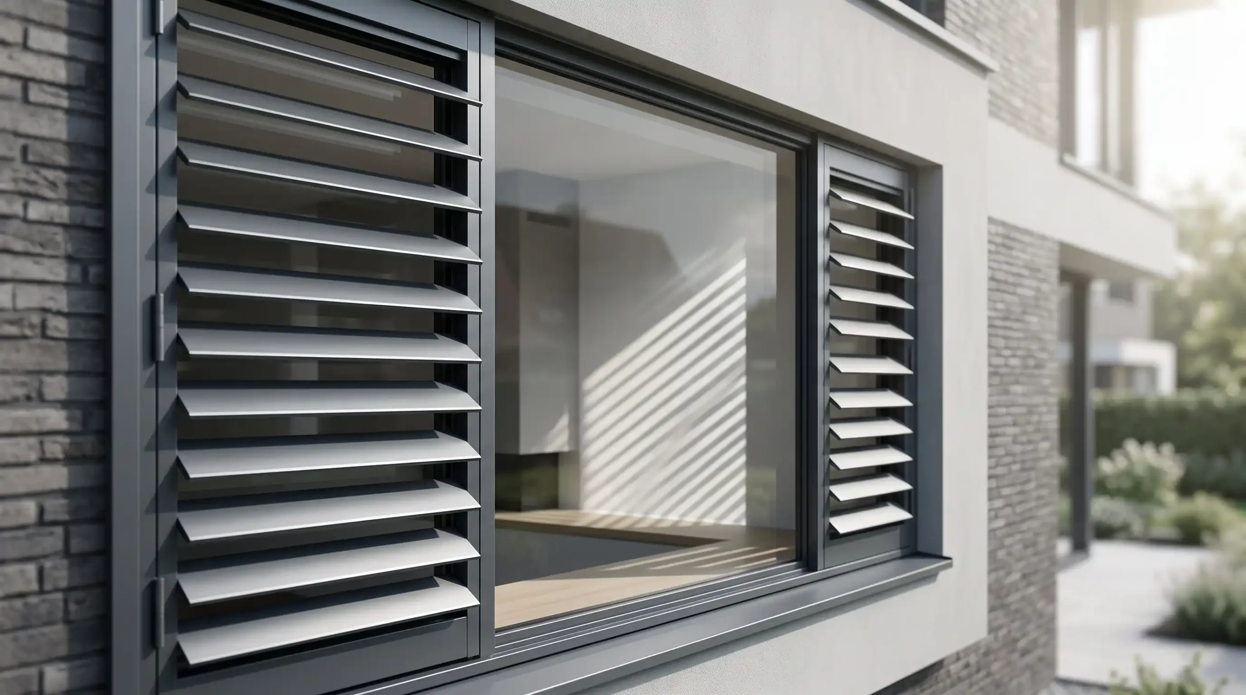 Functionele aluminium louvre luiken voor zonwering en beveiliging