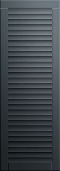 Aluminium louvreluik in RAL 7016