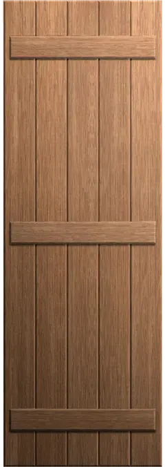 Houten boerderijluik in naturel hout