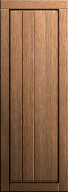 Houten vensterluik in naturel hout