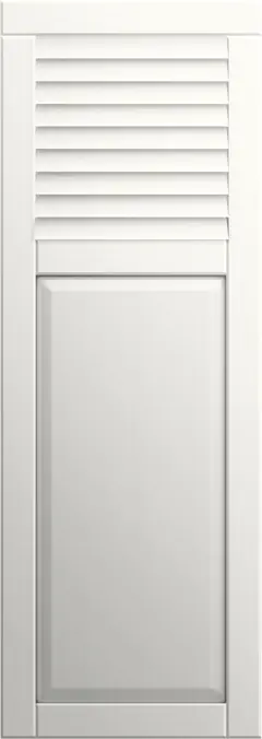 Kunststof combiluik in RAL 9010 wit